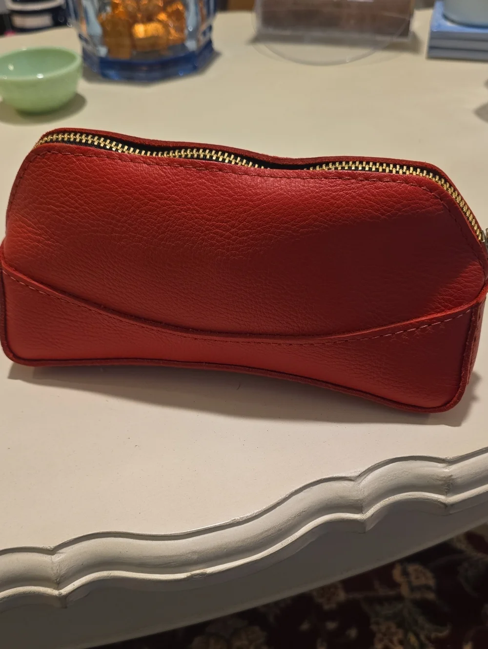 BNNU PLG Red Artisan Zipper Pouch